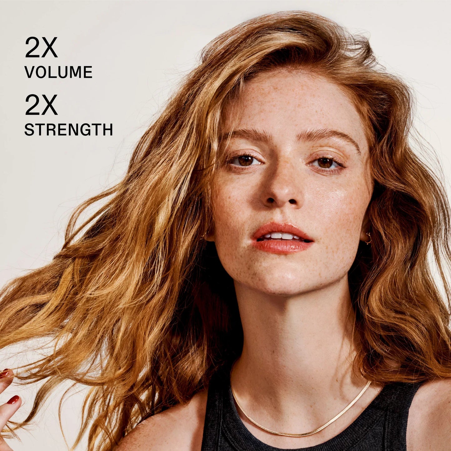 Olaplex Number 5 Fine Bond Maintenance Conditioner provides 2 times volume and 2 times strength