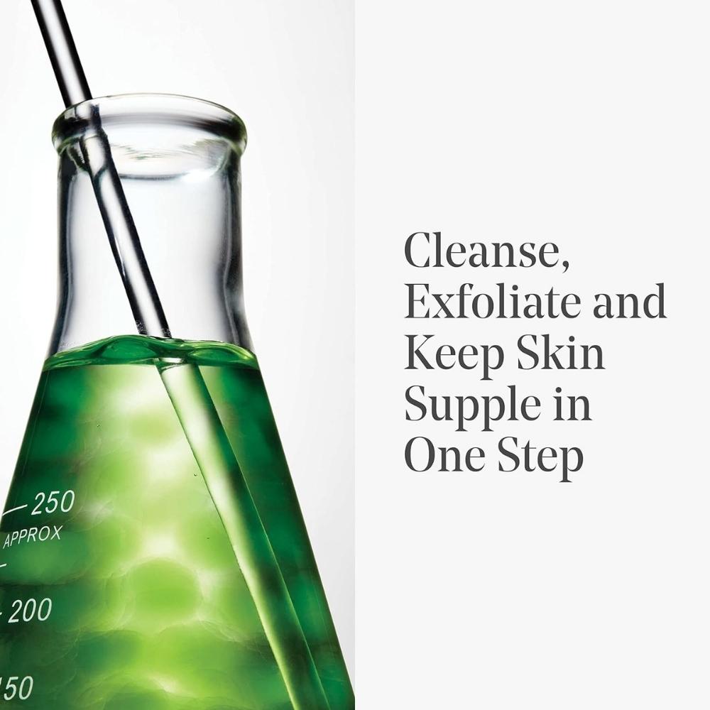 Cleanse, exfoliate, and keep skin supple in one step