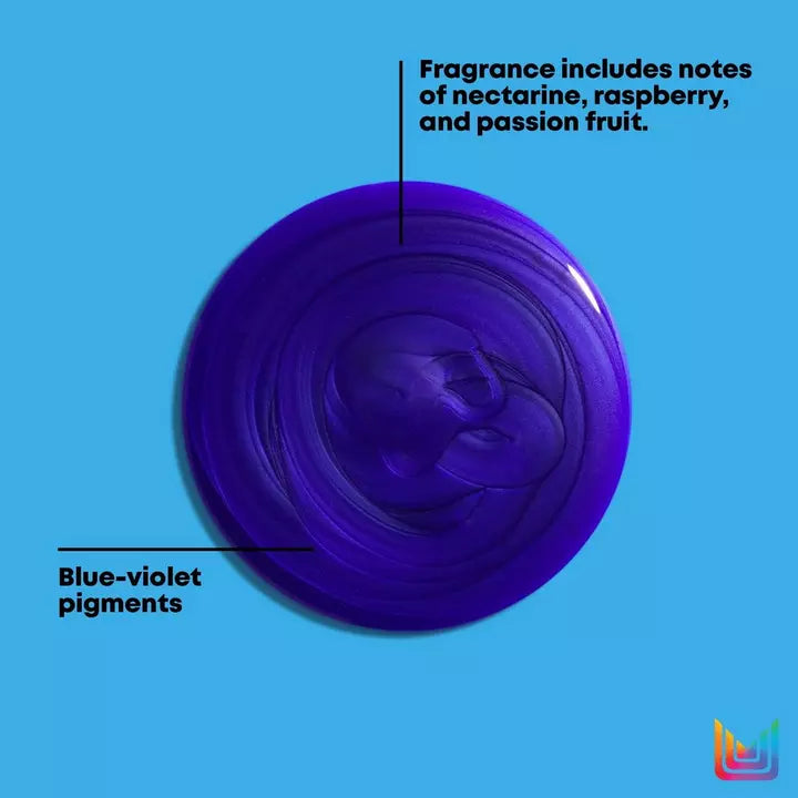 Matrix Total Results Brass Off Shampoo has blue-violet pigments to tone brass