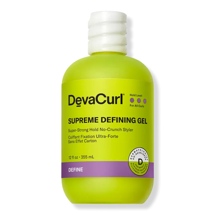 Deva Curl Supreme Defining Gel - Super Strong Hold 12oz.