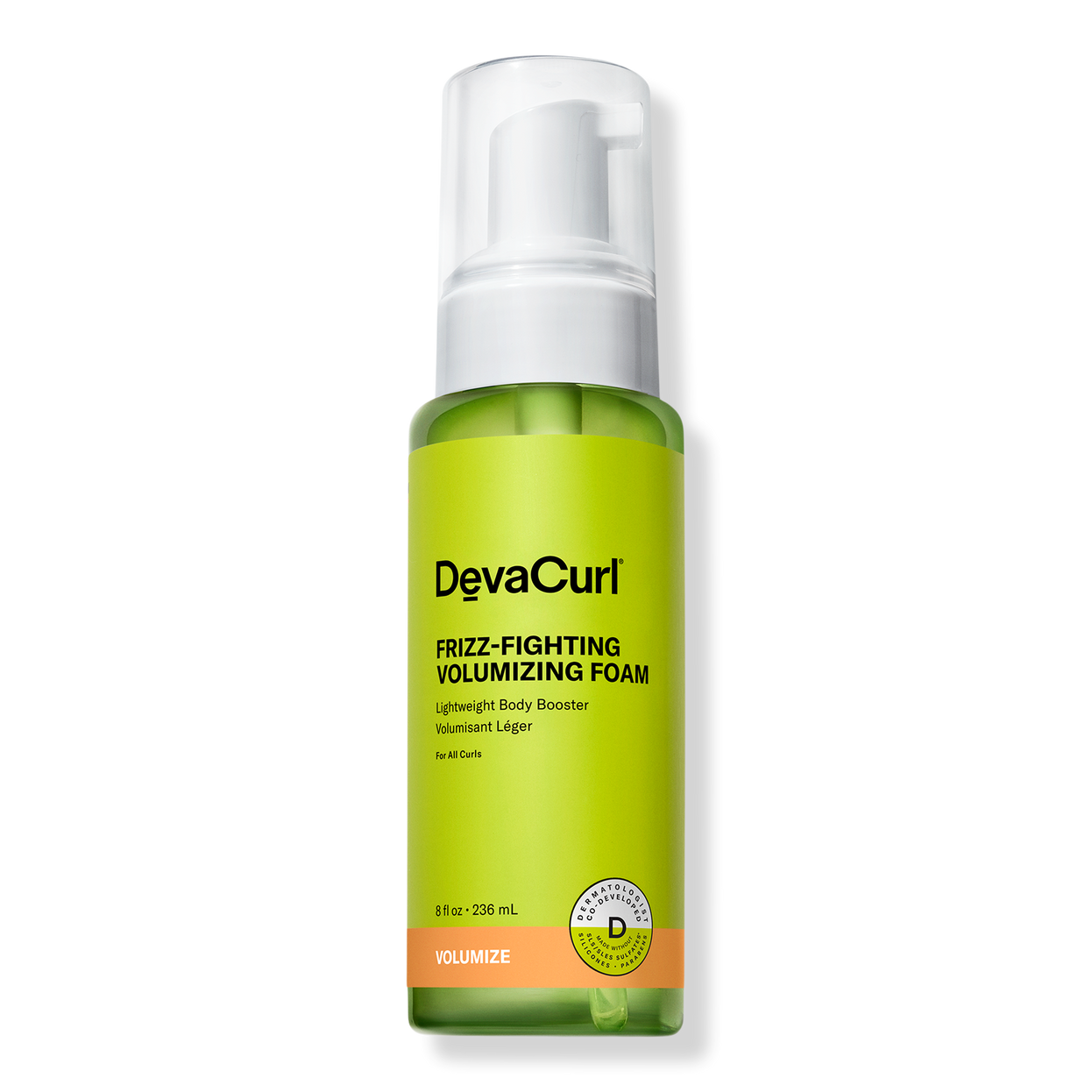 Deva Curl Frizz-Fighting Volumizing Foam Lightweight Body Booster 8oz.
