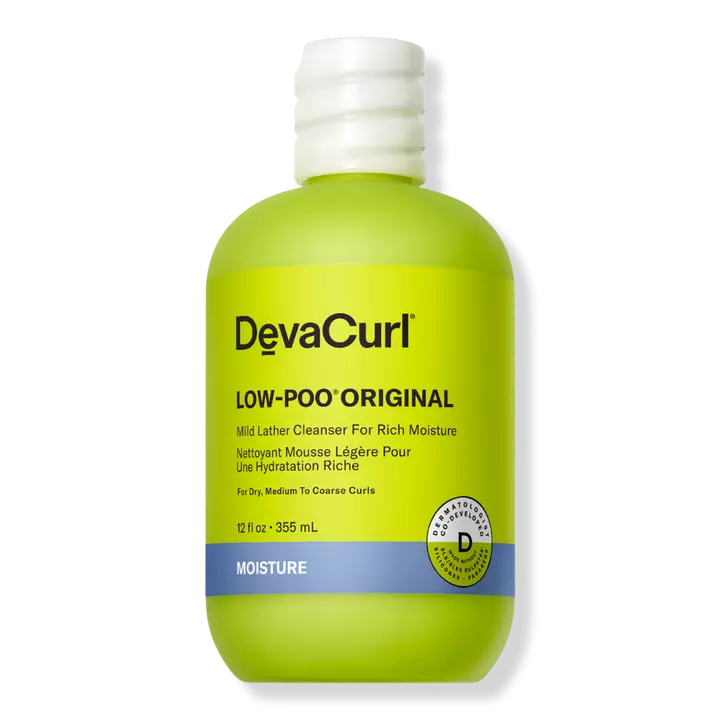 Deva Curl Low-Poo Original Mild Lather Cleanser for Rich Moisture 12oz.