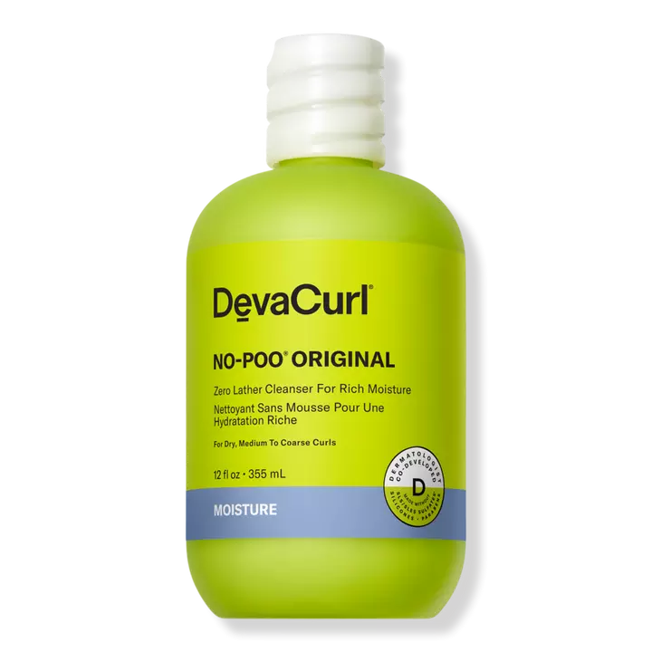 Deva Curl No-Poo Original - Zero Lather Cleanser for Rich Moisture 12oz.