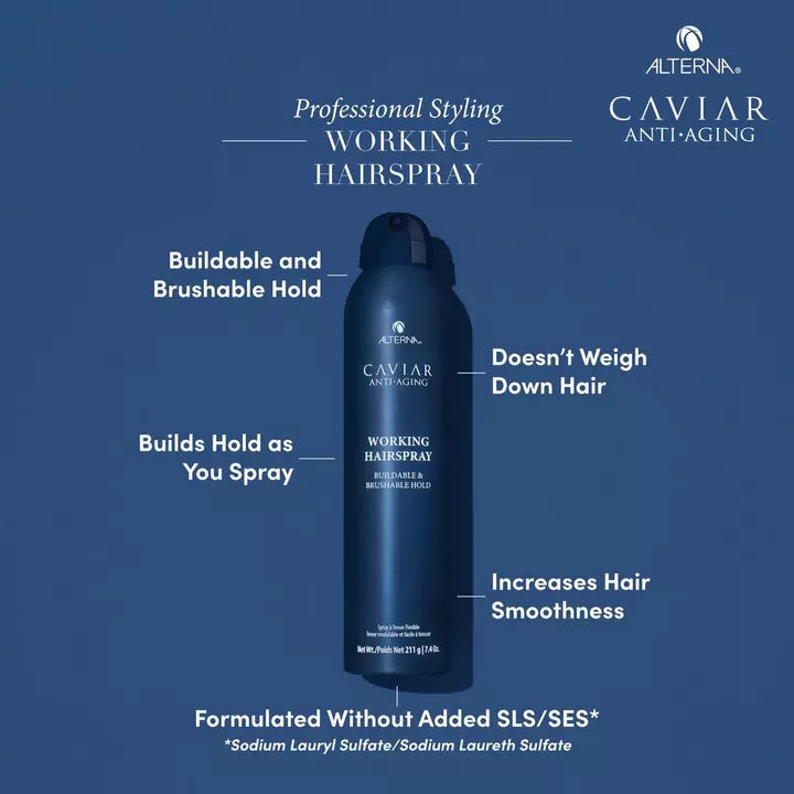 Buildable and brushable hold without weighing your hair down