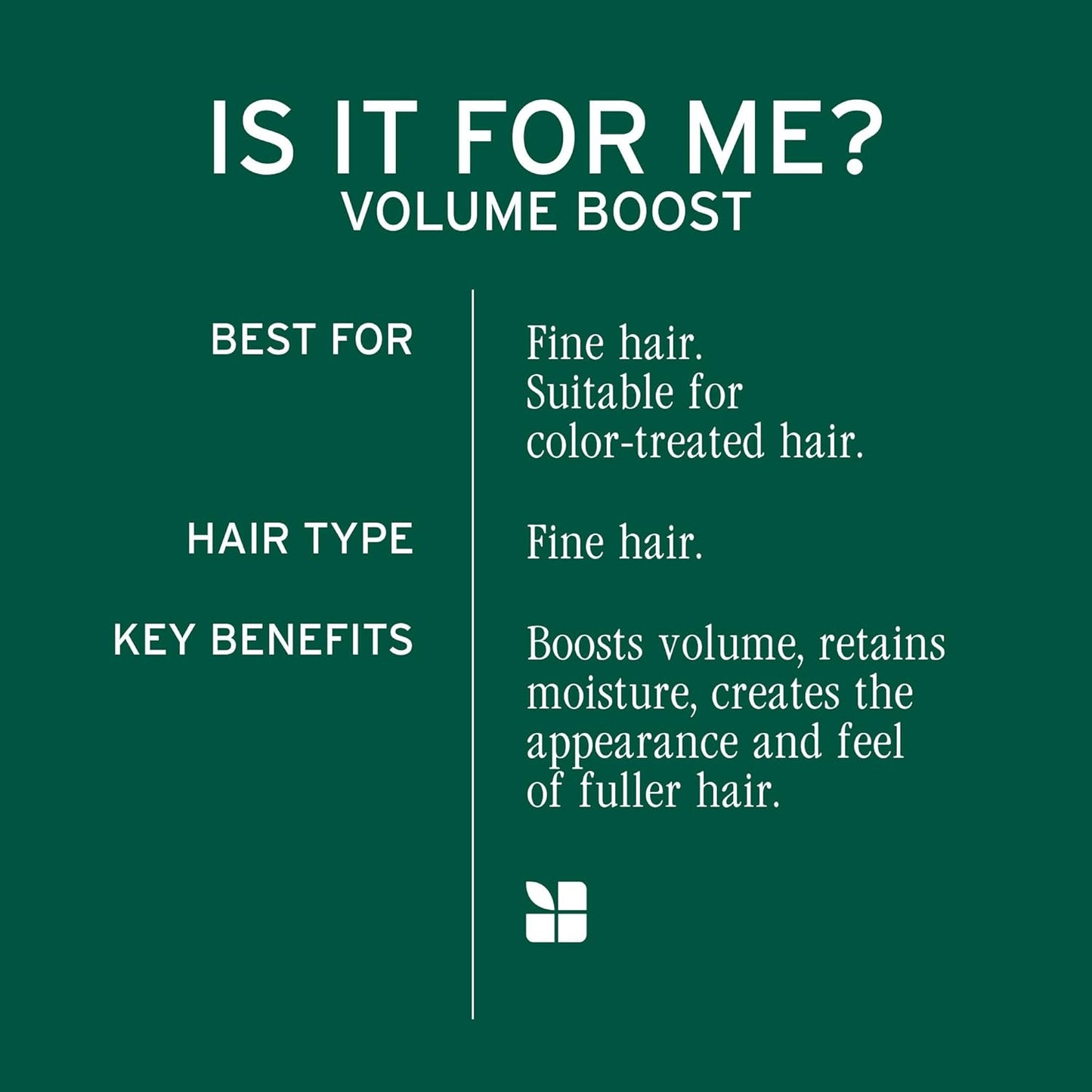 Product description for Biolage Volume Boost Shampoo