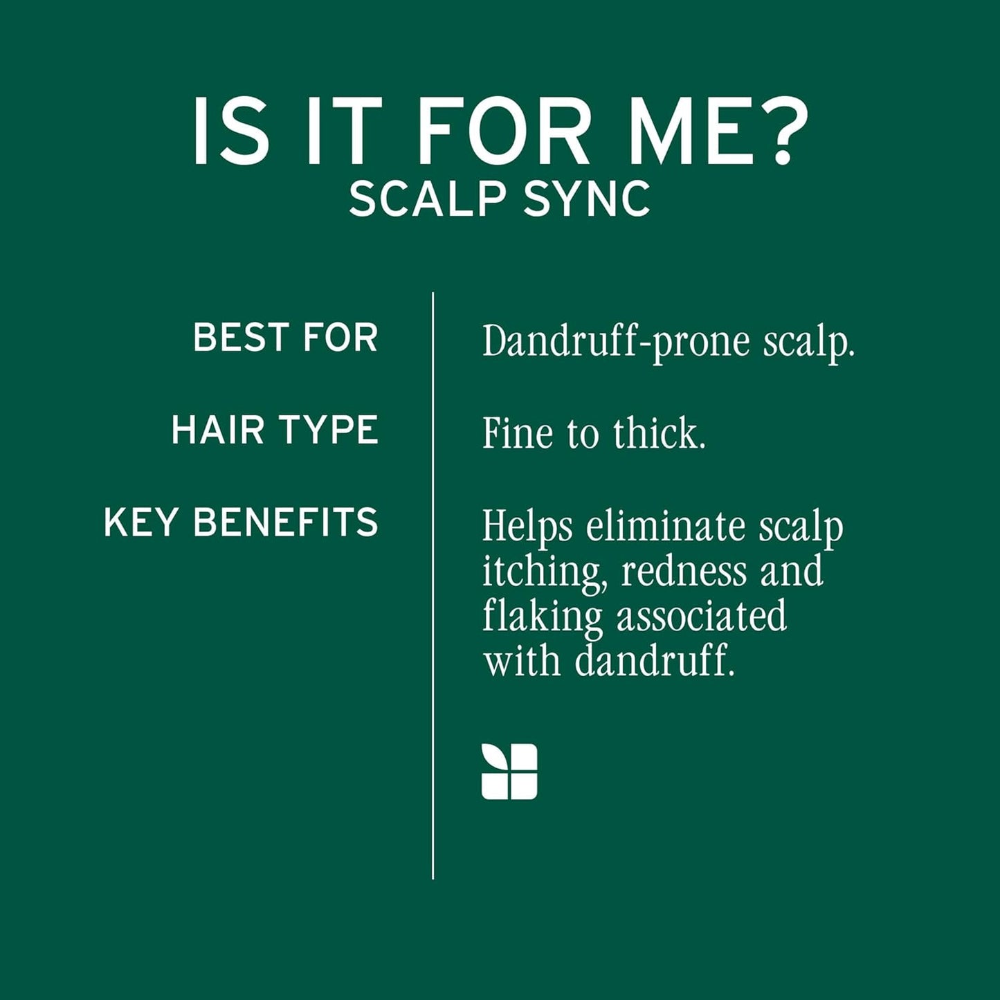 Product description Biolage Scalpsync Anti-Dandruff Shampoo