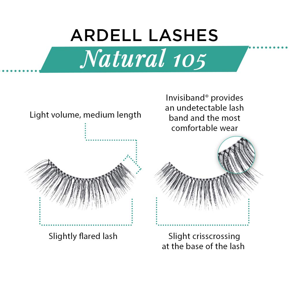 Ardell False Lashes - Natural #105 Black