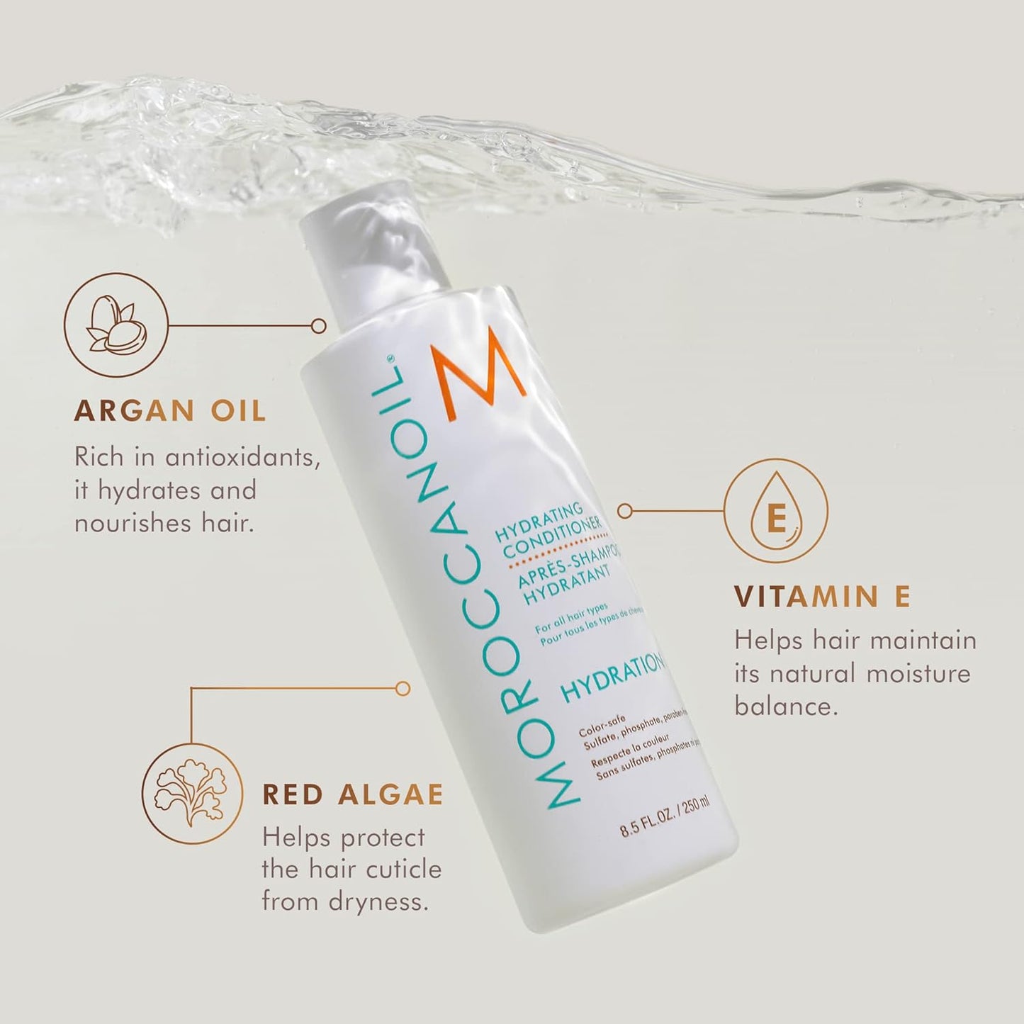 Argan Oil, Vitamin E, and Red Alagae