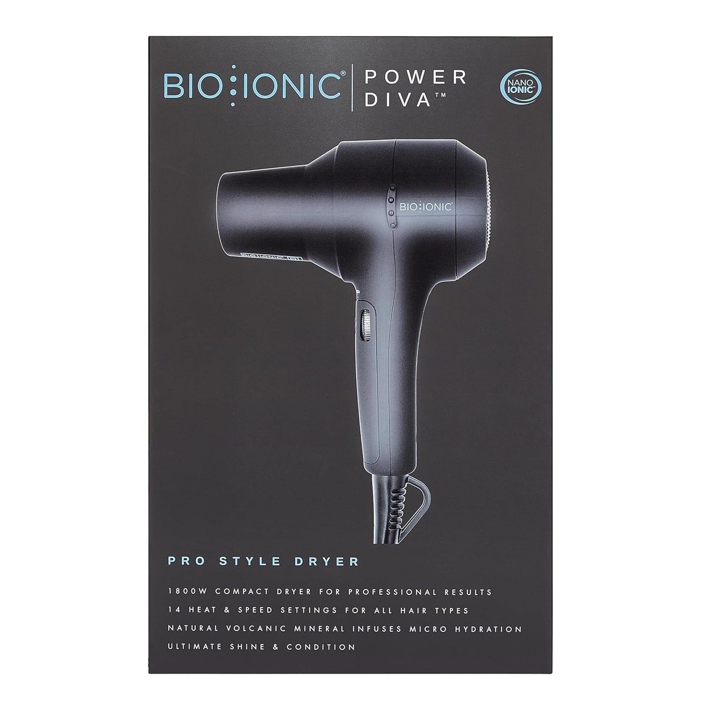 Bio Ionic PowerDiva Pro Speed Dryer in a box