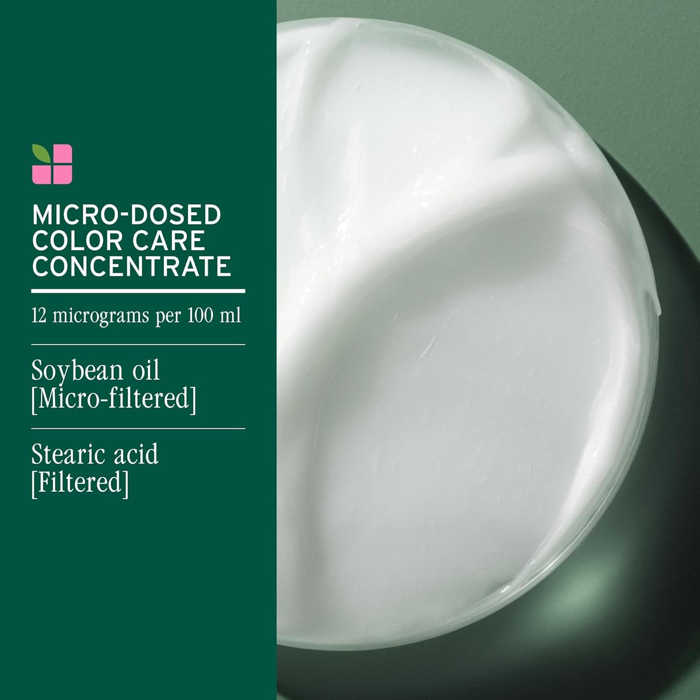 Biolage Color Last Conditioner has a micro dosed concentration of soybean oil and stearic acid