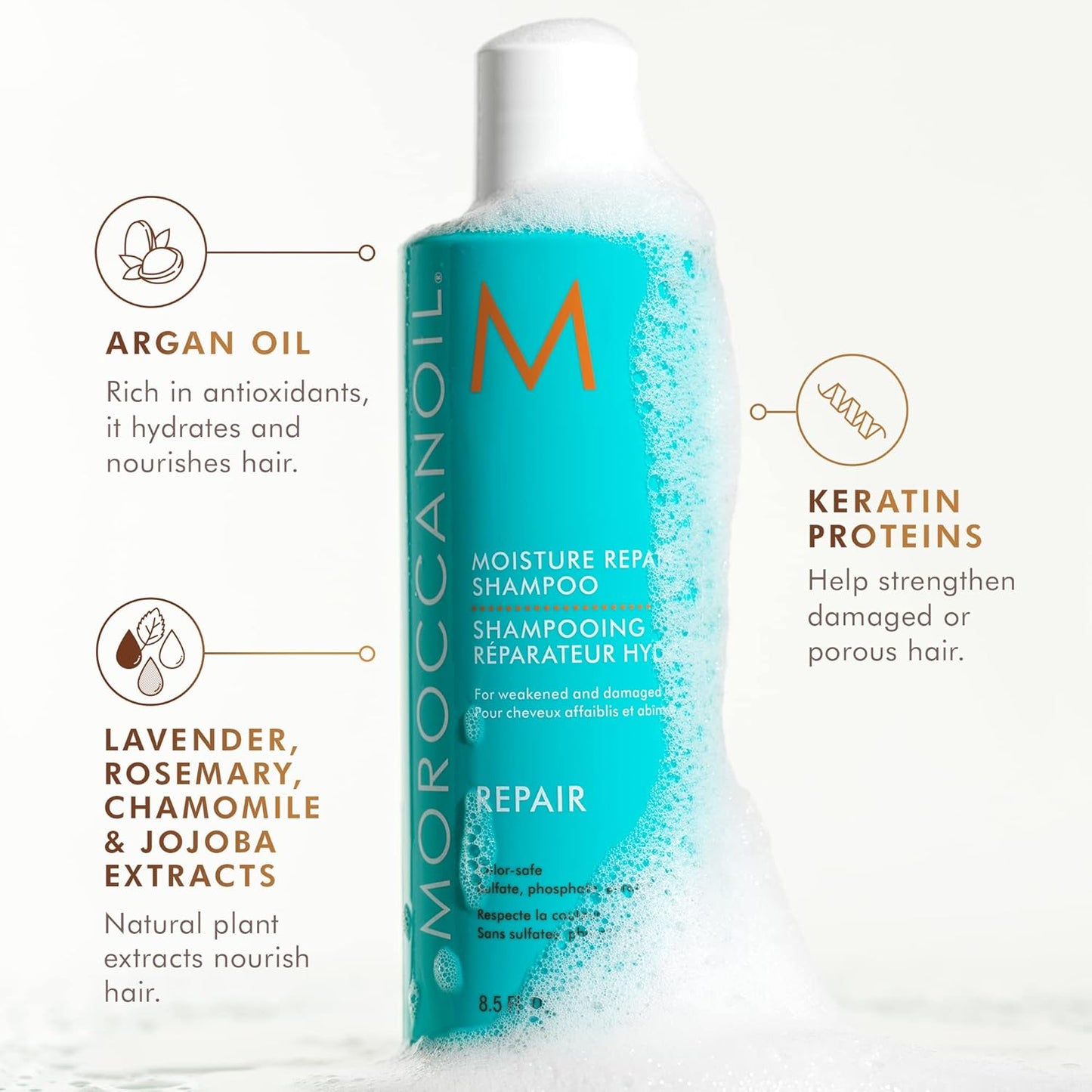 Moroccanoil Moisture Repair Shampoo Product Benefits