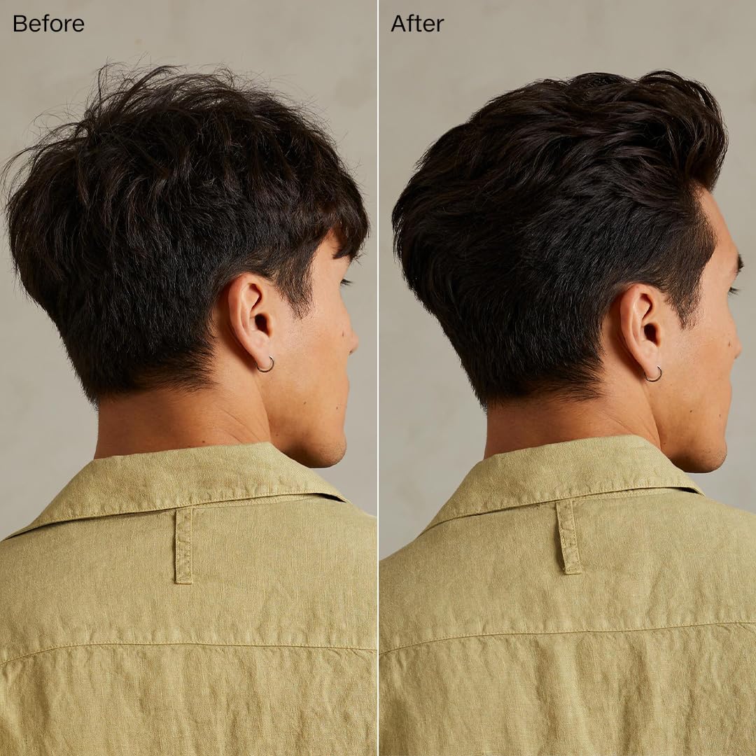 Before and After using Paul Mitchell Tea Tree Shaping Cream