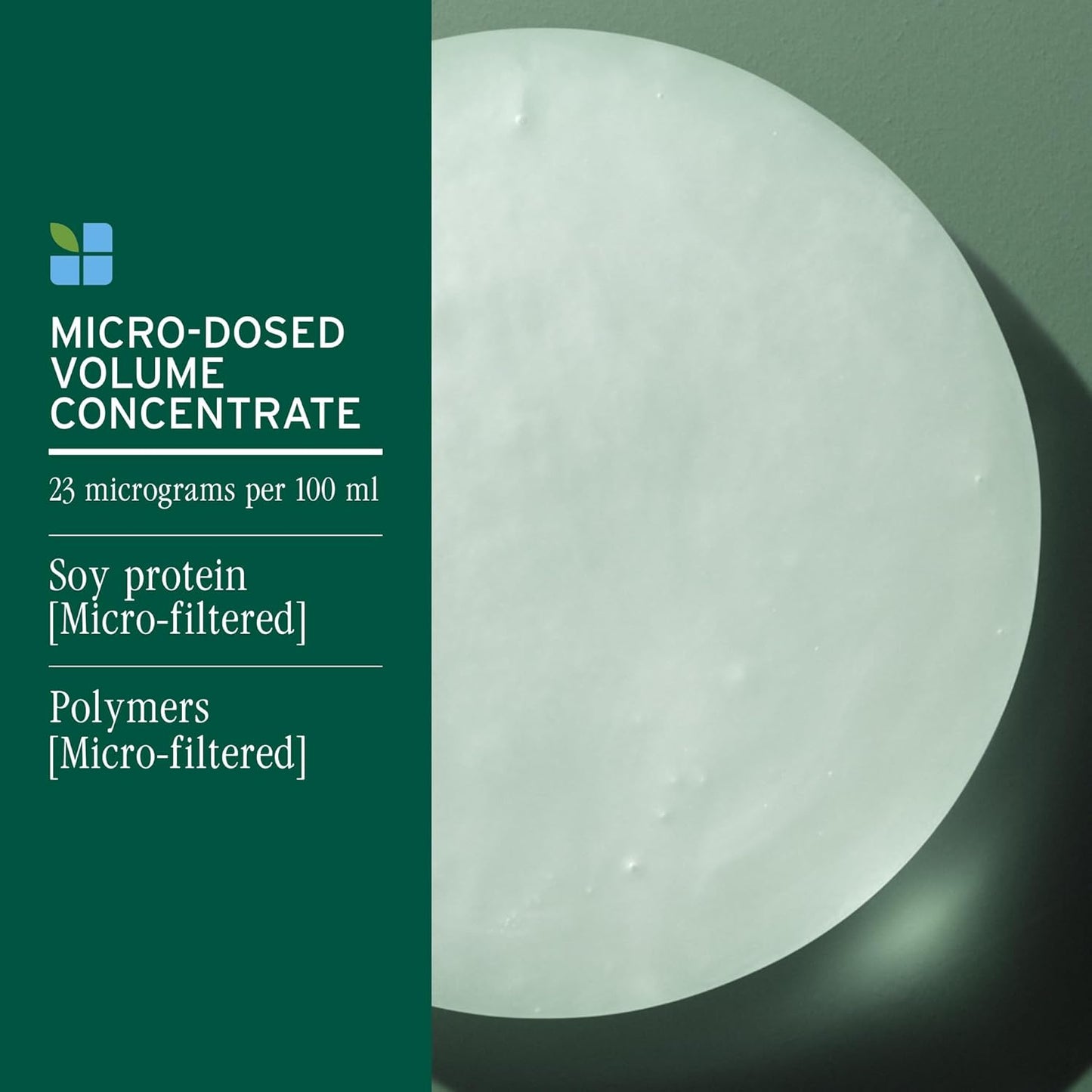Biolage Volume Boost Conditioner has a microdose concentrate of soy protein and polymers