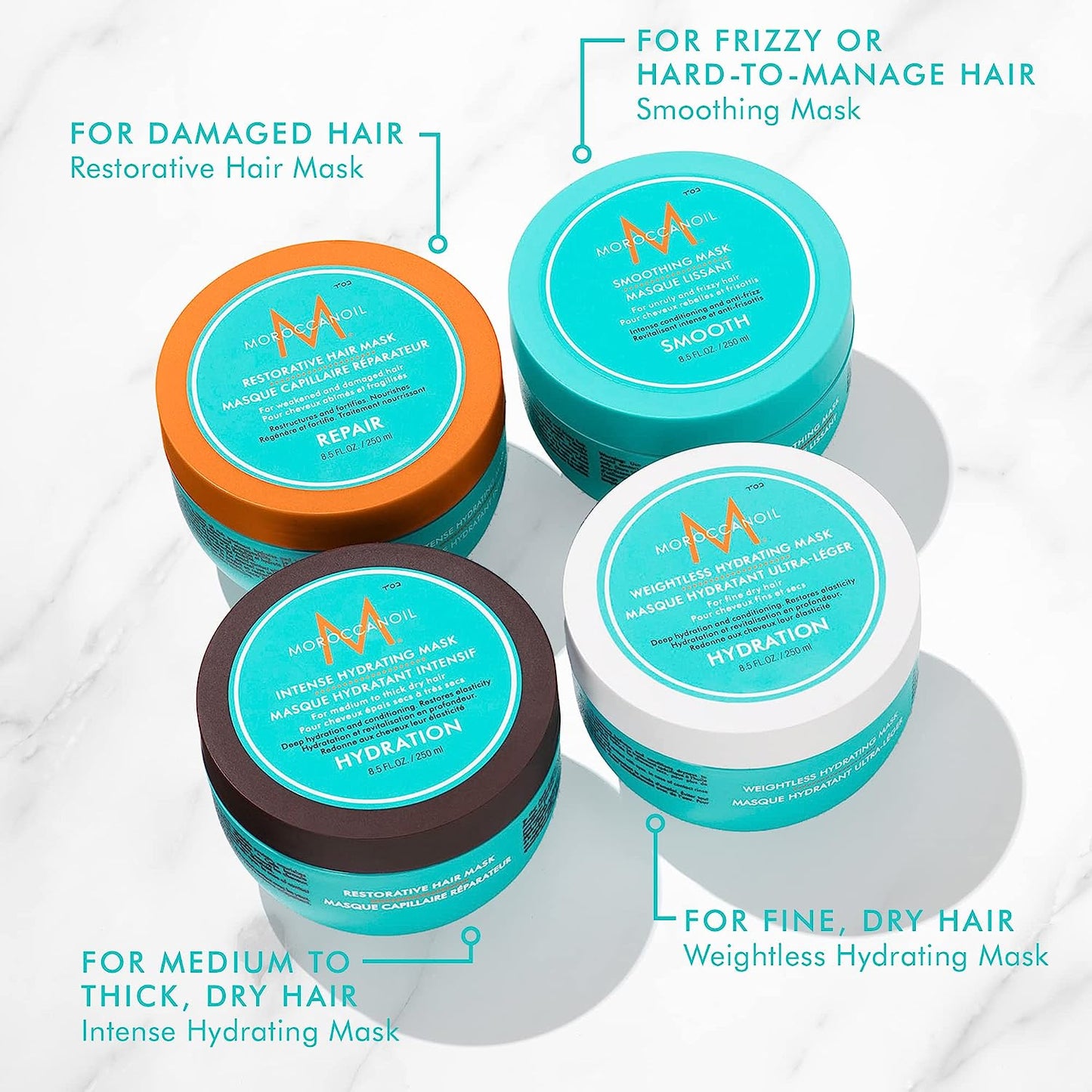 Moroccanoil hair mask types