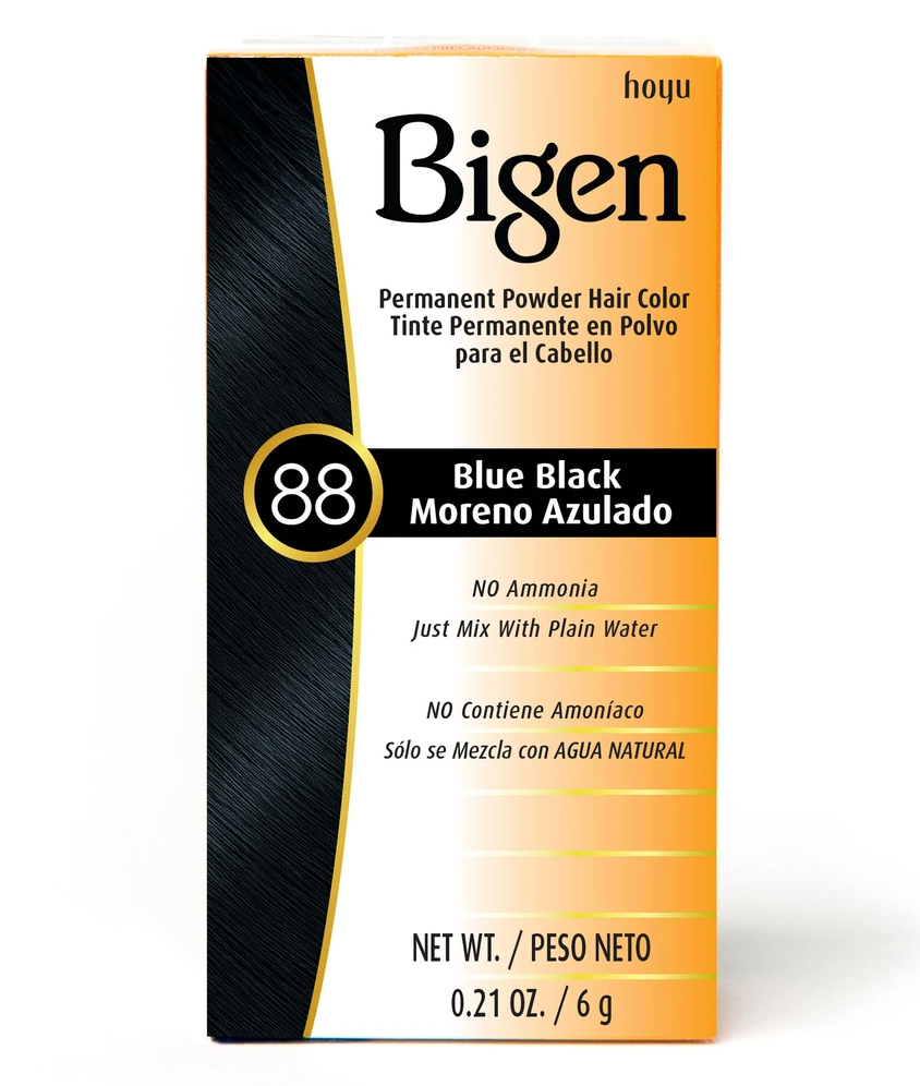 Bigen Permanent Powder Hair Color #88 Blue Black