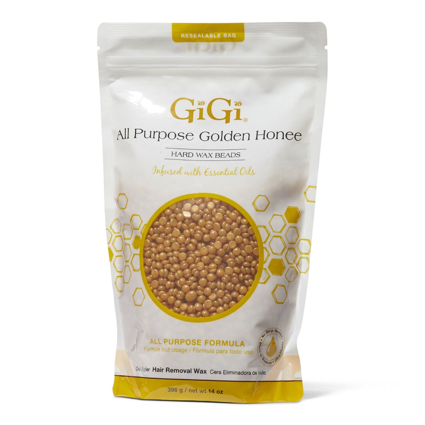 GiGi All Purpose Golden Honee Hard Wax Beads 14oz.