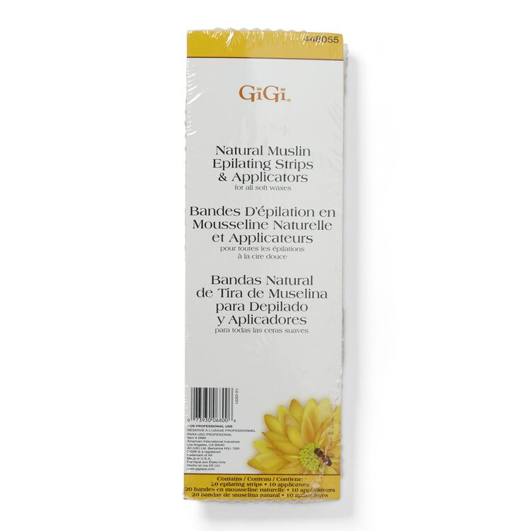 GiGi Natural Muslin Epilating Strips & Applicators