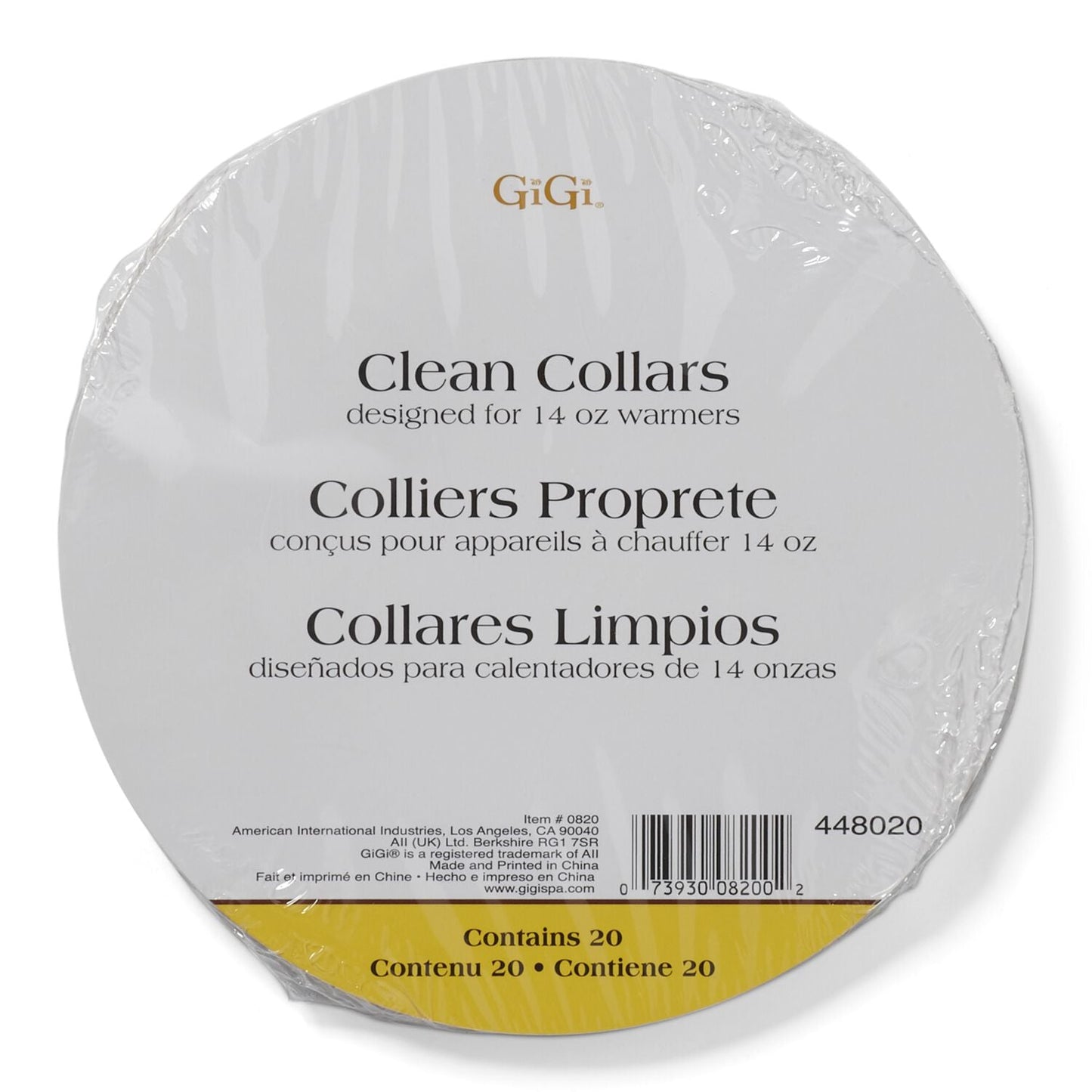GiGi Wax Warmer Clean Collars 20 count