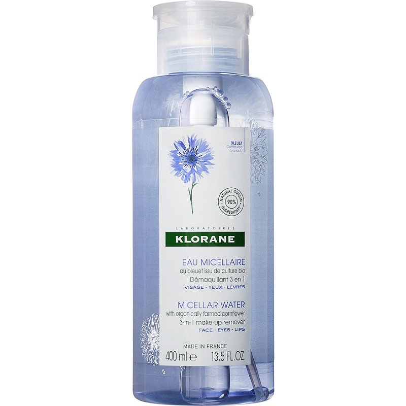 Klorane Micellar Water 3-in-1 Make-Up Remover 13.5oz.