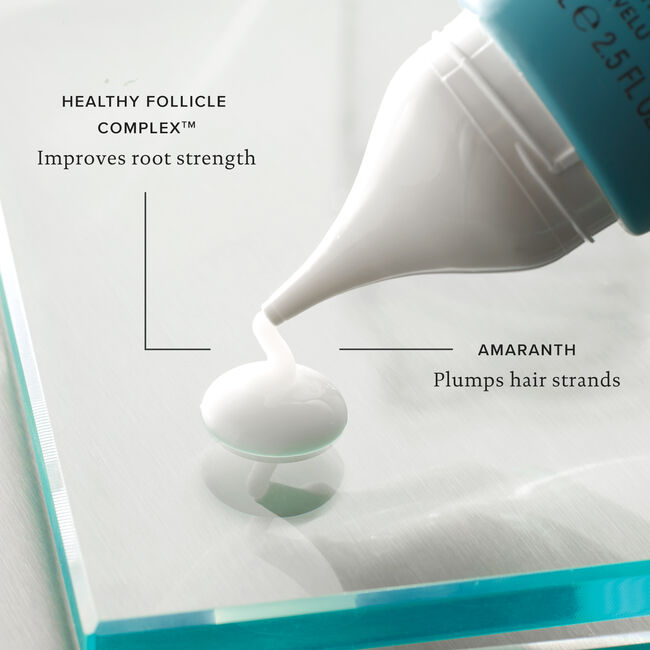 Living Proof Scalp Care Revitalizing Treatment improves root strength and plumps hair strands