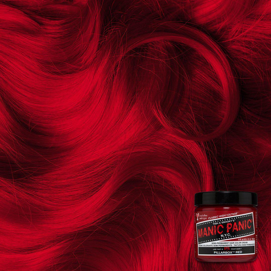 Manic Panic Semi Permanent Hair Color 4oz. Pillarbox Red