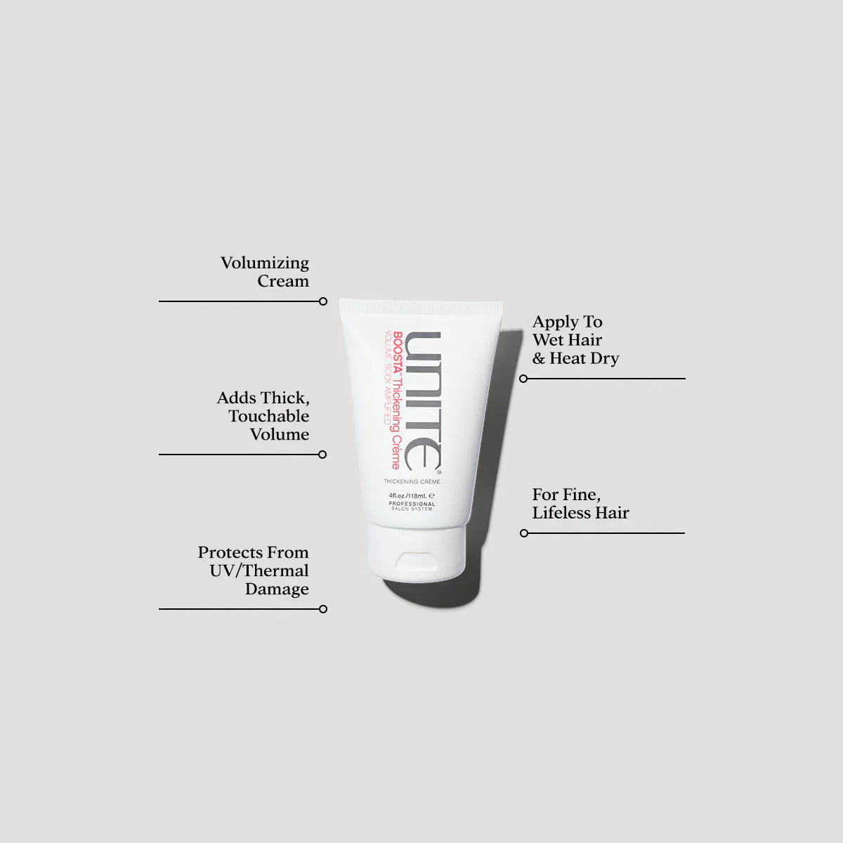 Unite Boosta Thickening Creme product benefits