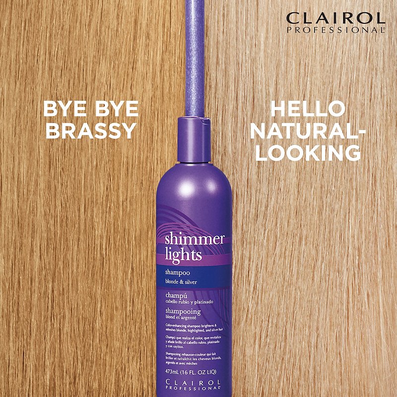 Shimmer Lights Purple Shampoo for Blonde & Silver Hair texture