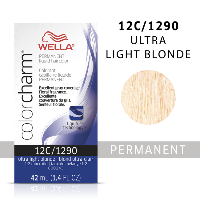 Wella Color Charm Permanent Liquid Color 1.4oz. 12C Ultra Light Blonde