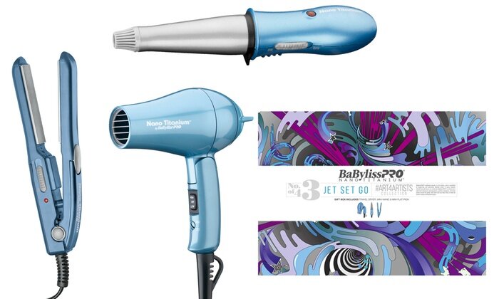 BaBylissPRO Nano Titanium Jet Set Go No. 3 of 4 Limited Edition Holiday Box