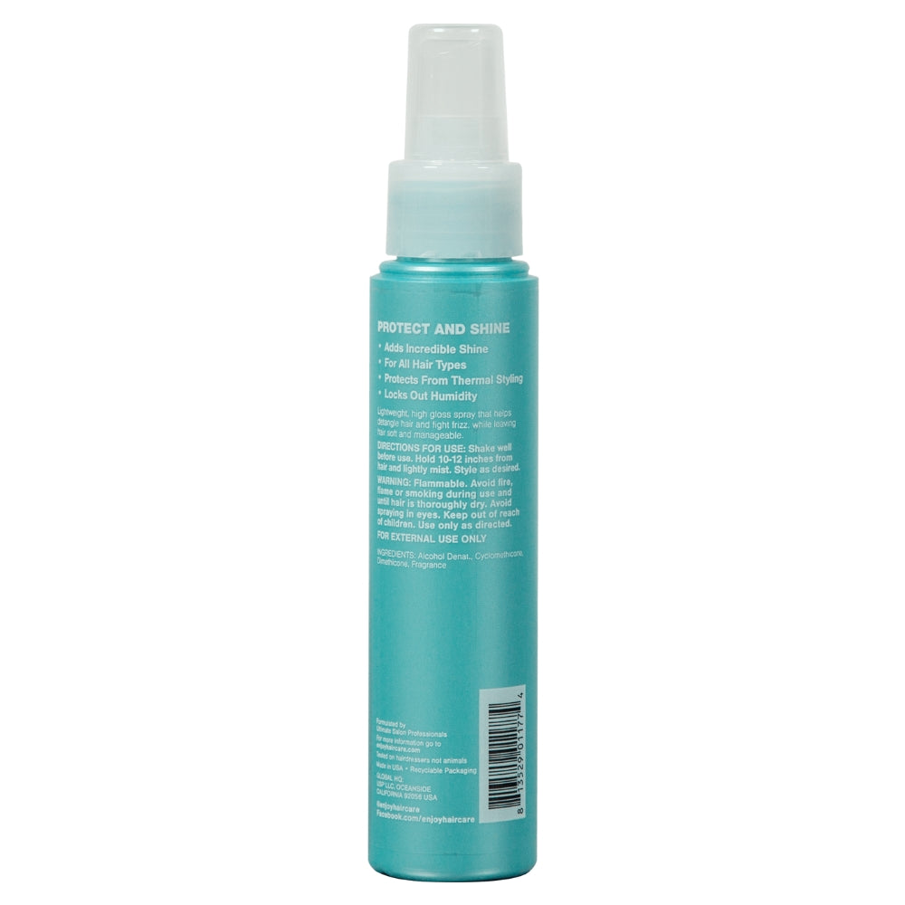 Enjoy Protect and Shine 3.4oz. back of bottle