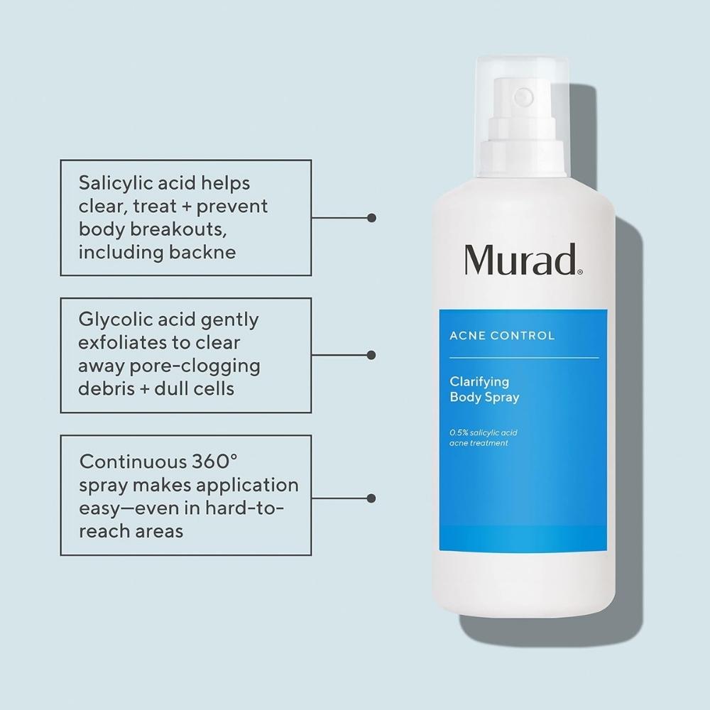 Salicylic acid helps clear, treat + prevent body breakouts, including backne.