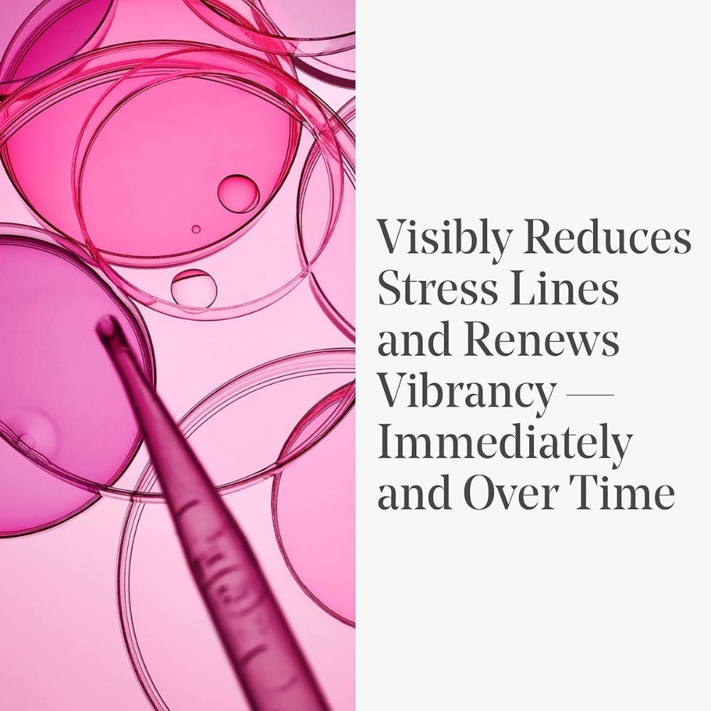 Visibly reduces stress lines and renews vibrancy-immediately and over time