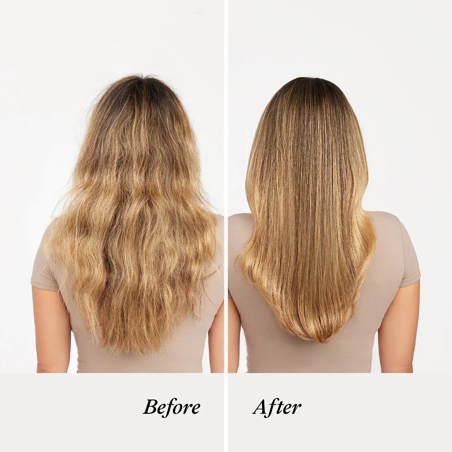 Before and After using Unite U Oil Argan
