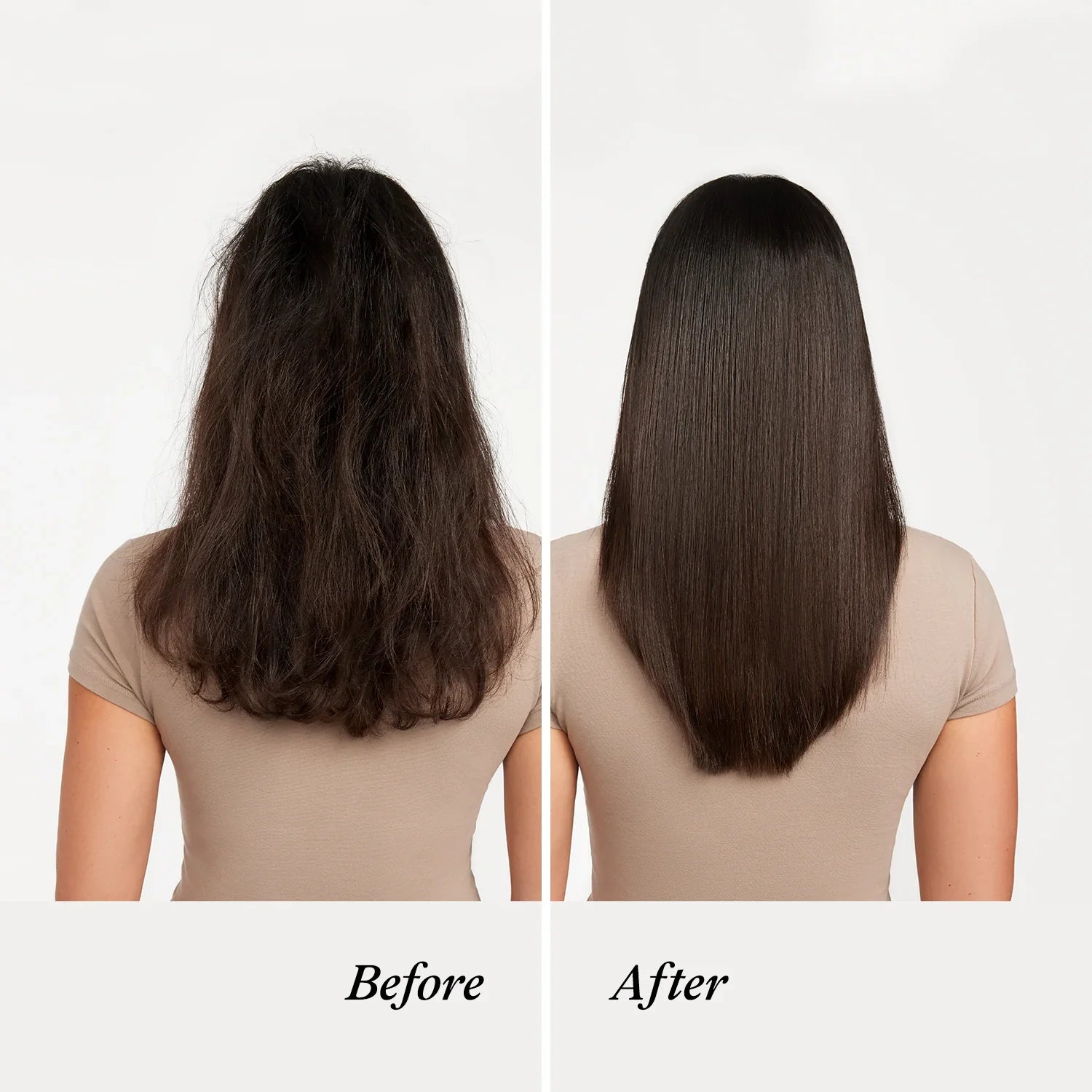 Unite 7Seconds Glossing Spray before and after