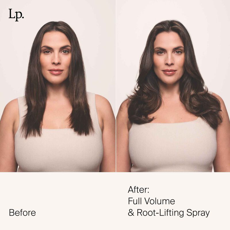 Living Proof Full Volume & Root-Lifting Spray before and after use