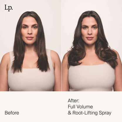 Living Proof Full Volume & Root-Lifting Spray before and after use