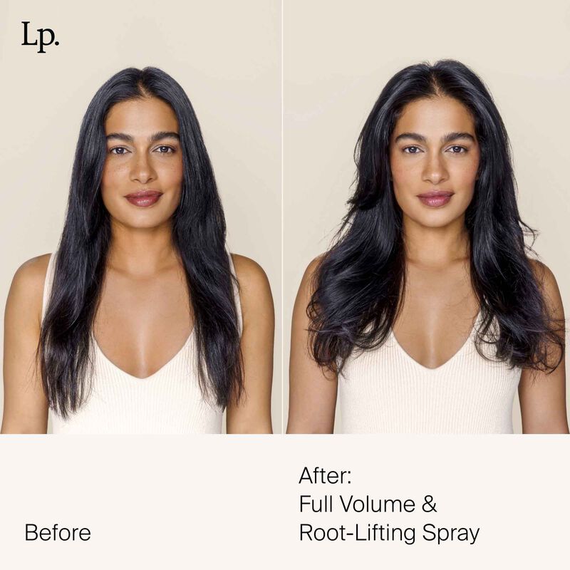 Living Proof Full Volume & Root-Lifting Spray before and after use