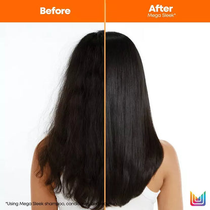 Matrix Total Results Mega Sleek Iron Smoother before and after use