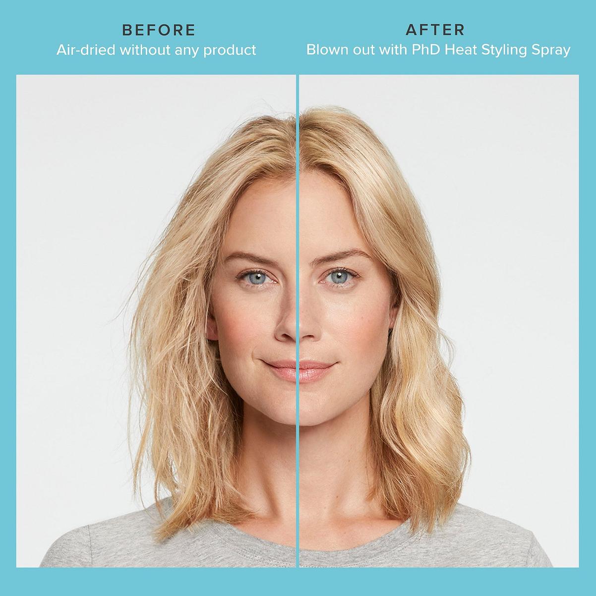 Living Proof Perfect Hair Day Heat Styling Spray before after use