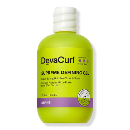 Deva Curl Supreme Defining Gel - Super Strong Hold 12oz.