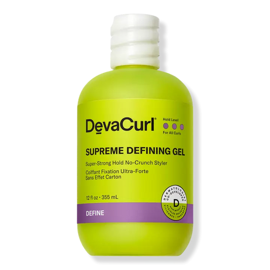 Deva Curl Supreme Defining Gel - Super Strong Hold 12oz.