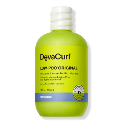 Deva Curl Low-Poo Original Mild Lather Cleanser for Rich Moisture 12oz.