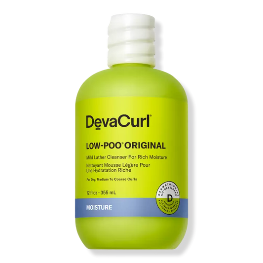 Deva Curl Low-Poo Original Mild Lather Cleanser for Rich Moisture 12oz.
