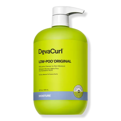 Deva Curl Low-Poo Original Mild Lather Cleanser for Rich Moisture 32oz.