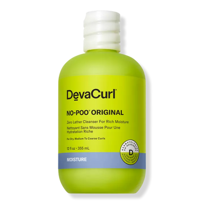 Deva Curl No-Poo Original - Zero Lather Cleanser for Rich Moisture 12oz.