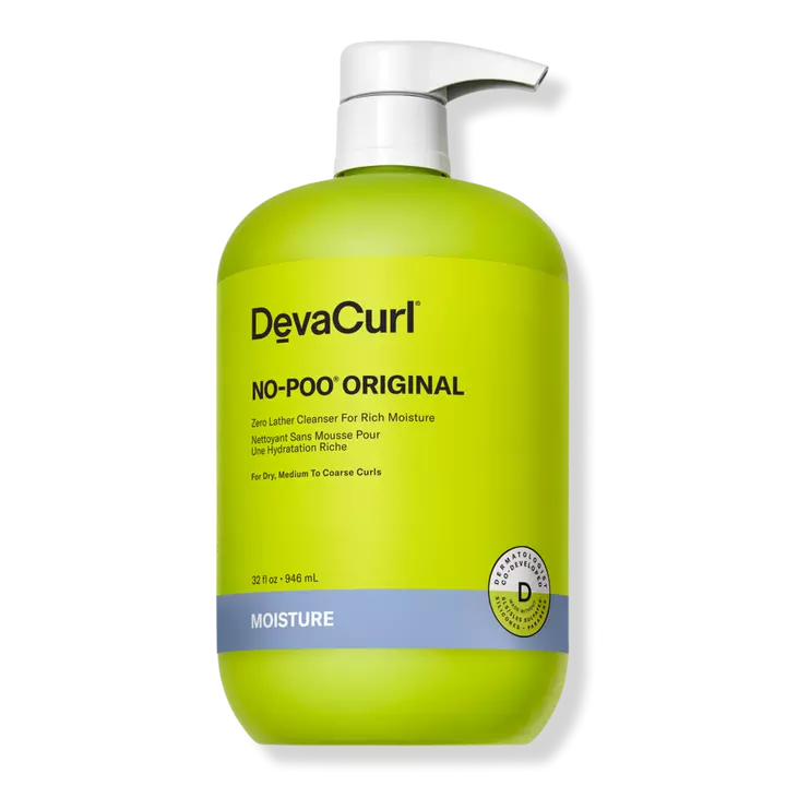 Deva Curl No-Poo Original - Zero Lather Cleanser for Rich Moisture 32oz.