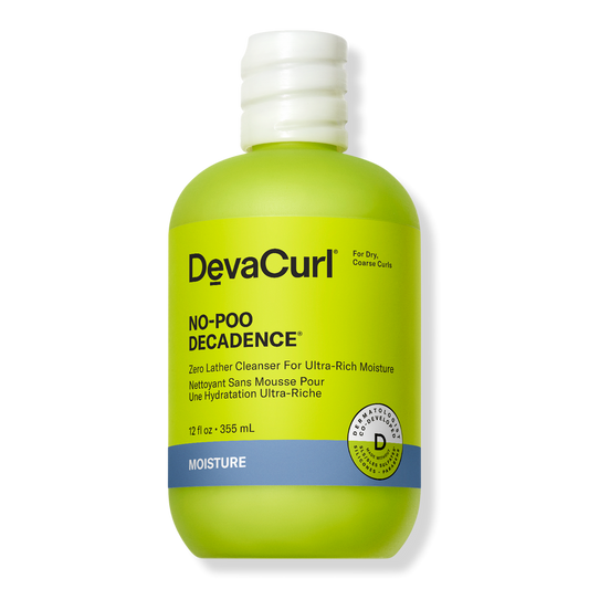 Deva Curl No-Poo Decadence Zero Lather Cleanser For Ultra-Rich Moisture 12oz.