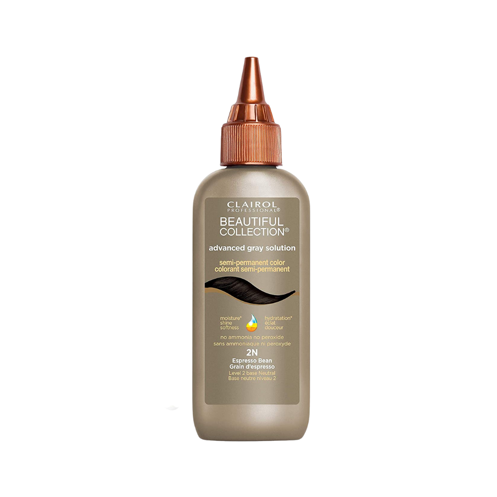 Clairol Professional Beautiful Collection Advanced Gray Solutions Semi Permanent Hair Color 2N Espresso Bean