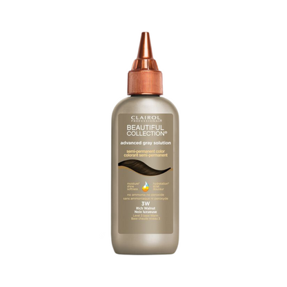Clairol Professional Beautiful Collection Advanced Gray Solutions Semi Permanent Hair Color 3W Rich Walnut