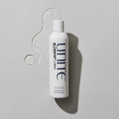 Unite Blow & Set Lotion product texture
